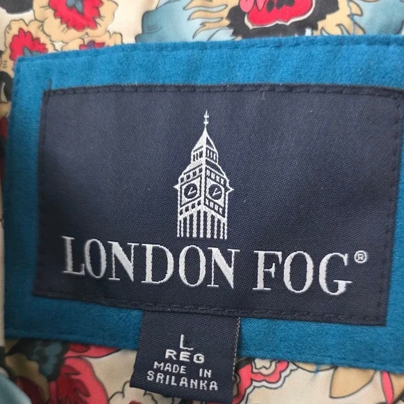 London Fog Teal Hooded Full Zip Front Pockets Women's Winter Jacket L - Picture 5 of 6